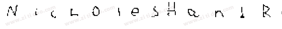 NicholesHand Regular字体转换